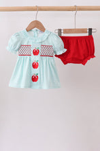 Blue Apple Smocked Bloomer Set - ARIA KIDS