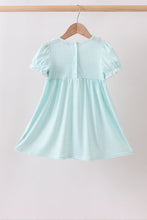 Blue Apple Smocked Dress - ARIA KIDS