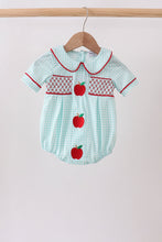 Blue Apple Smocked Bubble - ARIA KIDS