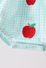 Blue Apple Smocked Bubble - ARIA KIDS