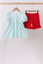 Blue Apple Smocked Ruffle Shorts Set - ARIA KIDS