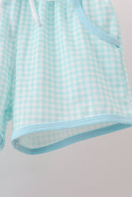 Blue Apple Embroidered Shorts Set - ARIA KIDS