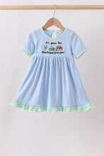 Blue Farm Embroidered Dress - ARIA KIDS