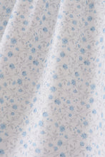 Blue Floral Embroidered Dress - ARIA KIDS
