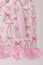 Pink bow ruffle vest - ARIA KIDS