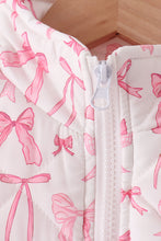 Pink bow ruffle vest - ARIA KIDS