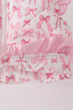 Pink bow ruffle vest - ARIA KIDS