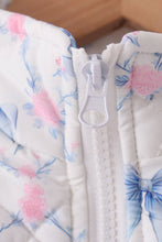 Sky floral bow ruffle vest - ARIA KIDS