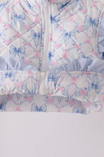 Sky floral bow ruffle vest - ARIA KIDS