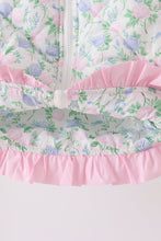 Pink floral ruffle vest - ARIA KIDS