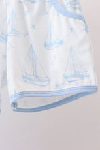 Blue Sailboat Shorts Set - ARIA KIDS