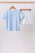 Blue Sailboat Shorts Set - ARIA KIDS
