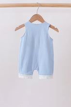 Blue Sailboat Embroidered Jon Jon - ARIA KIDS