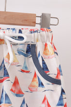 Blue Sailboat Print Shorts Set - ARIA KIDS