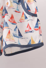 Blue Sailboat Print Shorts Set - ARIA KIDS