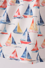 Blue Sailboat Embroidered Dress - ARIA KIDS
