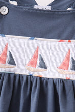 Blue Sailboat Smocked Ruffle Shorts Set - ARIA KIDS