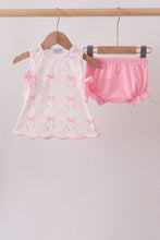 Pink Bow Print Bloomer Set - ARIA KIDS