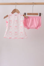 Pink Bow Print Bloomer Set - ARIA KIDS