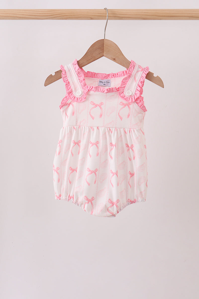 Pink Bow Print Bubble - ARIA KIDS