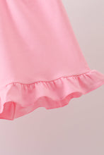 Pink Bow Print Ruffle Shorts Set - ARIA KIDS