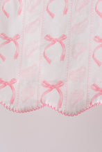 Pink Bow Print Ruffle Shorts Set - ARIA KIDS