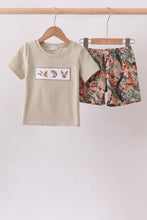 Camo Wildlife Embroidered Shorts Set - ARIA KIDS