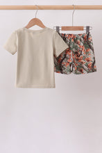 Camo Wildlife Embroidered Shorts Set - ARIA KIDS