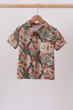 Camo Wildlife Embroidered Dad&me Button Down Shirt - ARIA KIDS