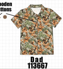 Camo Wildlife Embroidered Dad&me Button Down Shirt