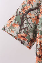 Camo Wildlife Embroidered Dad&me Button Down Shirt - ARIA KIDS