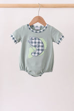 Green Fish Applique Bubble - ARIA KIDS