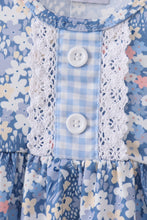 Blue Floral Print Bloomer Set - ARIA KIDS