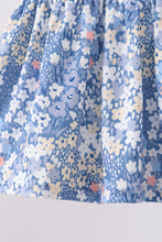 Blue Floral Print Bloomer Set - ARIA KIDS