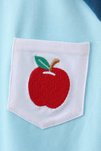 Teal Apple Embroidered Top - ARIA KIDS