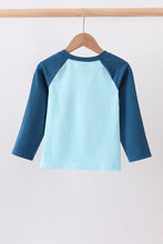 Teal Apple Embroidered Top - ARIA KIDS