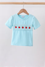 Blue Apple Smocked Top