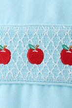 Blue Apple Smocked Top