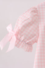 Pink Jack-O-Lantern  Applique Bow Bubble