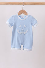 Blue Jack-O-Lantern  Applique Romper