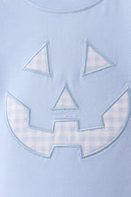 Blue Jack-O-Lantern  Applique Shorts Set