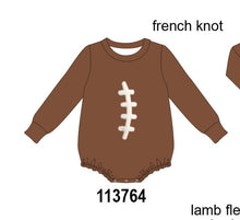 Brown Football French Knot Bubble