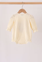 Cream Football French Knot Bubble - ARIA KIDS
