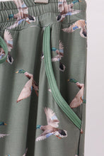 Green Mallard Bamboo Dad Pants - ARIA KIDS