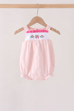 Pink Castle Embroidery Jacquard Bubble