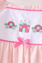 Pink Castle Embroidery Jacquard Pants Set