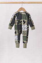 Camo Deer Bamboo Zip Romper