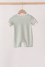 Green Scarecrow Embroidery Romper