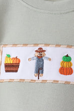 Green Scarecrow Embroidery Pants Set