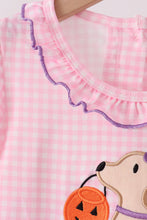 Pink Puppy Pumpkin Applique Bloomer Set - ARIA KIDS